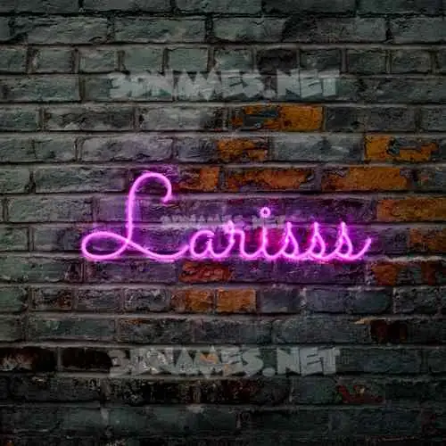 larisss in Pink Neon style - 3D name wallpaper larisss in Pink Neon style - 3D name wallpaper