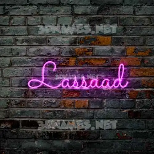 lassaad in Pink Neon style - 3D name wallpaper lassaad in Pink Neon style - 3D name wallpaper
