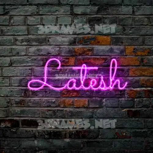 latesh in Pink Neon style - 3D name wallpaper latesh in Pink Neon style - 3D name wallpaper