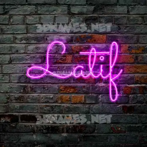 latif in Pink Neon style - 3D name wallpaper latif in Pink Neon style - 3D name wallpaper