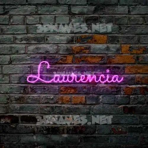 laurencia in Pink Neon style - 3D name wallpaper laurencia in Pink Neon style - 3D name wallpaper