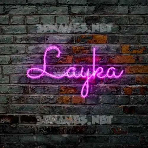 layka in Pink Neon style - 3D name wallpaper layka in Pink Neon style - 3D name wallpaper