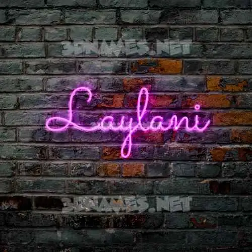 laylani in Pink Neon style - 3D name wallpaper laylani in Pink Neon style - 3D name wallpaper