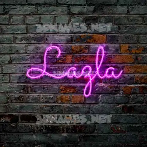 lazla in Pink Neon style - 3D name wallpaper lazla in Pink Neon style - 3D name wallpaper