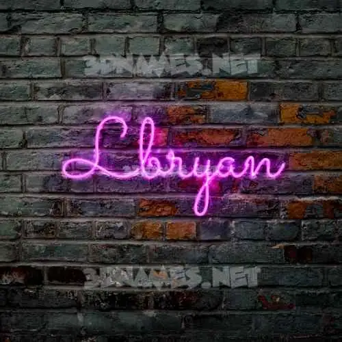 lbryan in Pink Neon style - 3D name wallpaper lbryan in Pink Neon style - 3D name wallpaper