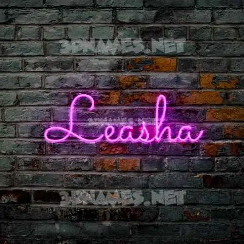 leasha in Pink Neon style - 3D name wallpaper leasha in Pink Neon style - 3D name wallpaper