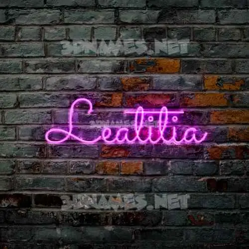 leatitia in Pink Neon style - 3D name wallpaper leatitia in Pink Neon style - 3D name wallpaper