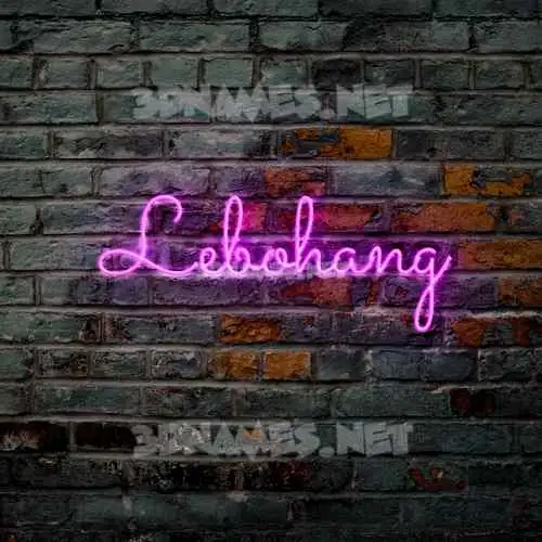 lebohang in Pink Neon style - 3D name wallpaper lebohang in Pink Neon style - 3D name wallpaper