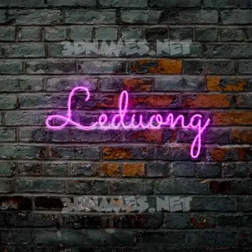 leduong in Pink Neon style - 3D name wallpaper leduong in Pink Neon style - 3D name wallpaper