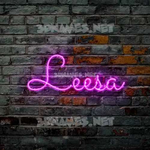 leesa in Pink Neon style - 3D name wallpaper leesa in Pink Neon style - 3D name wallpaper
