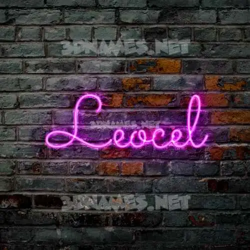 leocel in Pink Neon style - 3D name wallpaper leocel in Pink Neon style - 3D name wallpaper
