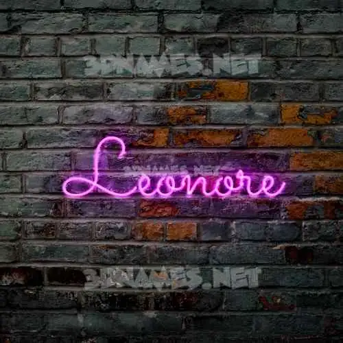 leonore in Pink Neon style - 3D name wallpaper leonore in Pink Neon style - 3D name wallpaper