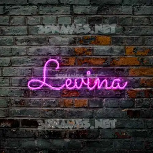 levina in Pink Neon style - 3D name wallpaper levina in Pink Neon style - 3D name wallpaper
