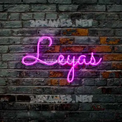 leyas in Pink Neon style - 3D name wallpaper leyas in Pink Neon style - 3D name wallpaper