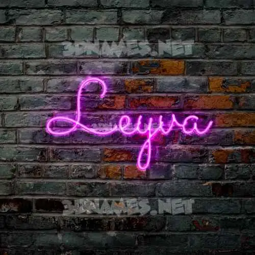 leyva in Pink Neon style - 3D name wallpaper leyva in Pink Neon style - 3D name wallpaper