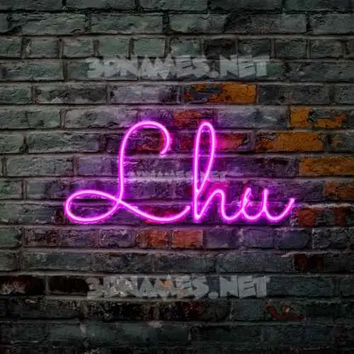 lhu in Pink Neon style - 3D name wallpaper lhu in Pink Neon style - 3D name wallpaper