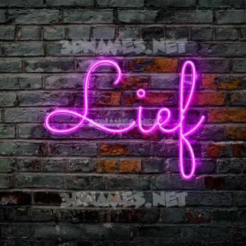 lief in Pink Neon style - 3D name wallpaper lief in Pink Neon style - 3D name wallpaper