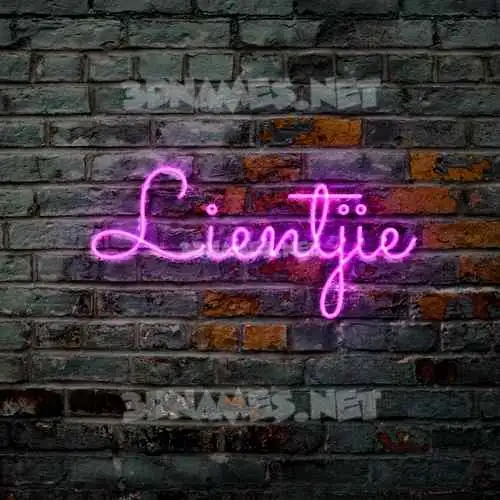 lientjie in Pink Neon style - 3D name wallpaper lientjie in Pink Neon style - 3D name wallpaper