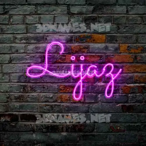 lijaz in Pink Neon style - 3D name wallpaper lijaz in Pink Neon style - 3D name wallpaper