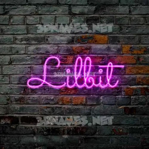 lilbit in Pink Neon style - 3D name wallpaper lilbit in Pink Neon style - 3D name wallpaper