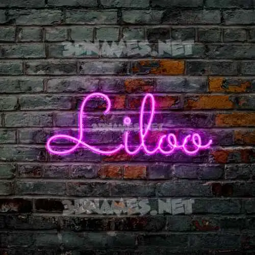 liloo in Pink Neon style - 3D name wallpaper liloo in Pink Neon style - 3D name wallpaper