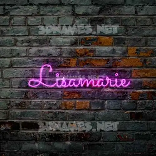 lisamarie in Pink Neon style - 3D name wallpaper lisamarie in Pink Neon style - 3D name wallpaper