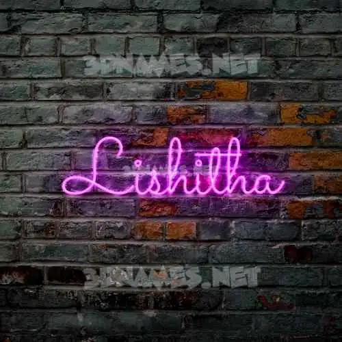 lishitha in Pink Neon style - 3D name wallpaper lishitha in Pink Neon style - 3D name wallpaper
