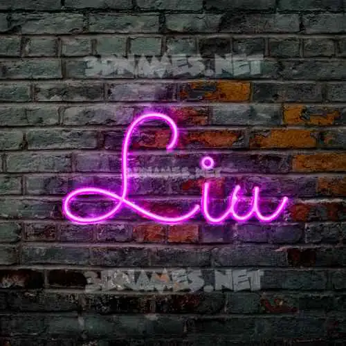 liu in Pink Neon style - 3D name wallpaper liu in Pink Neon style - 3D name wallpaper