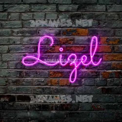 lizel in Pink Neon style - 3D name wallpaper lizel in Pink Neon style - 3D name wallpaper