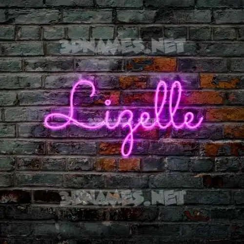 lizelle in Pink Neon style - 3D name wallpaper lizelle in Pink Neon style - 3D name wallpaper
