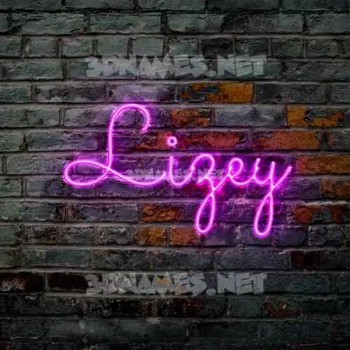 lizey in Pink Neon style - 3D name wallpaper lizey in Pink Neon style - 3D name wallpaper