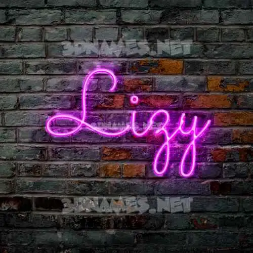 lizy in Pink Neon style - 3D name wallpaper lizy in Pink Neon style - 3D name wallpaper