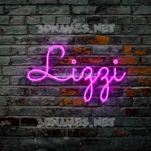 lizzi in Pink Neon style - 3D name wallpaper lizzi in Pink Neon style - 3D name wallpaper