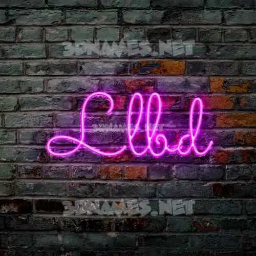llbd in Pink Neon style - 3D name wallpaper llbd in Pink Neon style - 3D name wallpaper