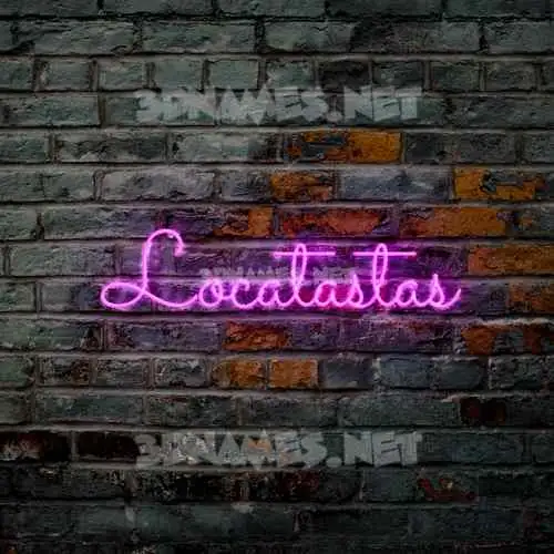 locatastas in Pink Neon style - 3D name wallpaper locatastas in Pink Neon style - 3D name wallpaper