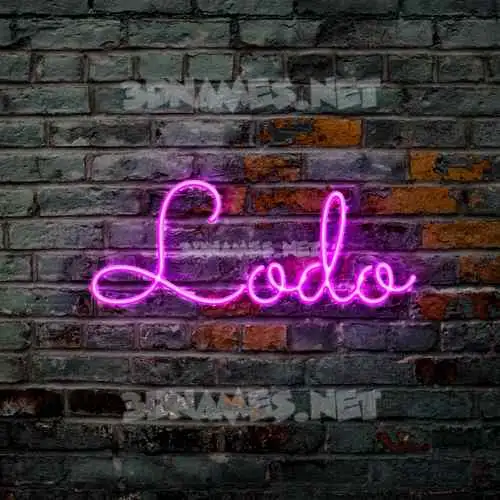 lodo in Pink Neon style - 3D name wallpaper lodo in Pink Neon style - 3D name wallpaper