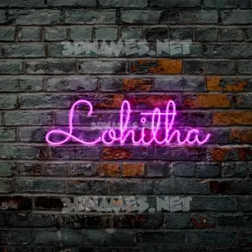 lohitha in Pink Neon style - 3D name wallpaper lohitha in Pink Neon style - 3D name wallpaper