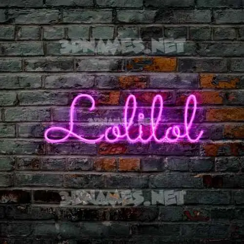 lolilol in Pink Neon style - 3D name wallpaper lolilol in Pink Neon style - 3D name wallpaper