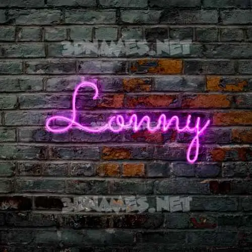 lonny in Pink Neon style - 3D name wallpaper lonny in Pink Neon style - 3D name wallpaper