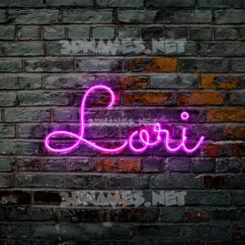 lori in Pink Neon style - 3D name wallpaper lori in Pink Neon style - 3D name wallpaper