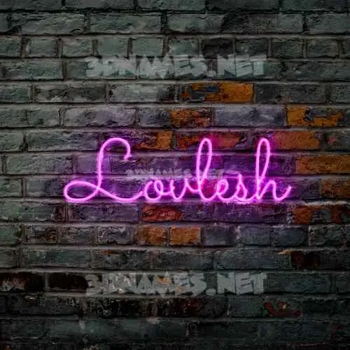 lovlesh in Pink Neon style - 3D name wallpaper lovlesh in Pink Neon style - 3D name wallpaper