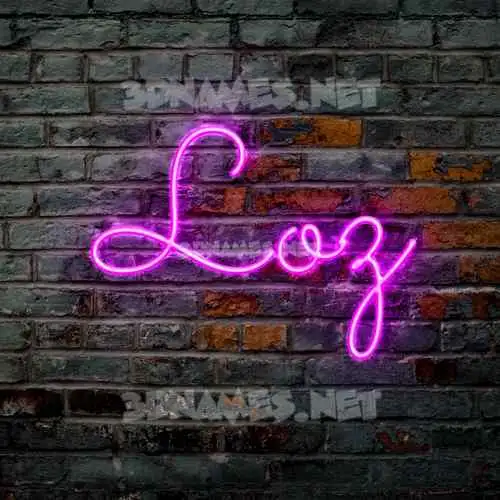 loz in Pink Neon style - 3D name wallpaper loz in Pink Neon style - 3D name wallpaper