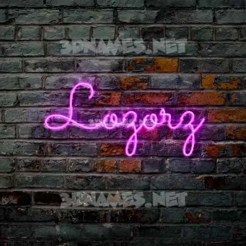 lozorz in Pink Neon style - 3D name wallpaper lozorz in Pink Neon style - 3D name wallpaper