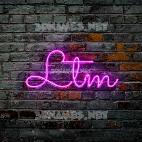 ltm in Pink Neon style - 3D name wallpaper ltm in Pink Neon style - 3D name wallpaper