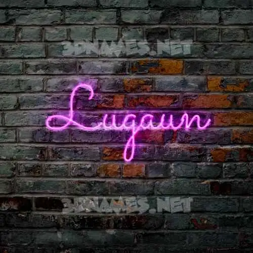 lugaun in Pink Neon style - 3D name wallpaper lugaun in Pink Neon style - 3D name wallpaper