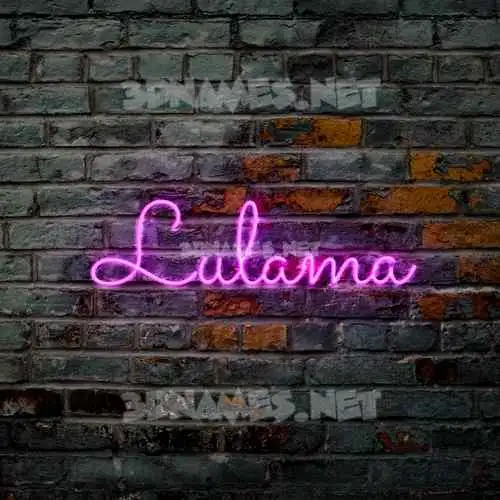 lulama in Pink Neon style - 3D name wallpaper lulama in Pink Neon style - 3D name wallpaper