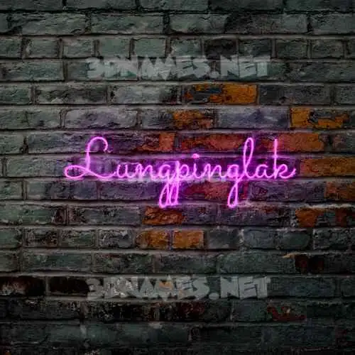 lungpinglak in Pink Neon style - 3D name wallpaper lungpinglak in Pink Neon style - 3D name wallpaper