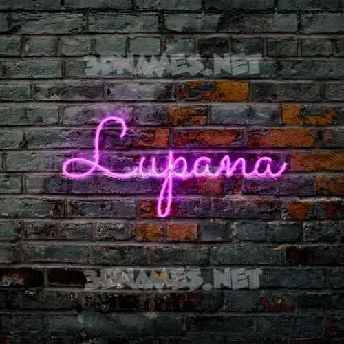 lupana in Pink Neon style - 3D name wallpaper lupana in Pink Neon style - 3D name wallpaper