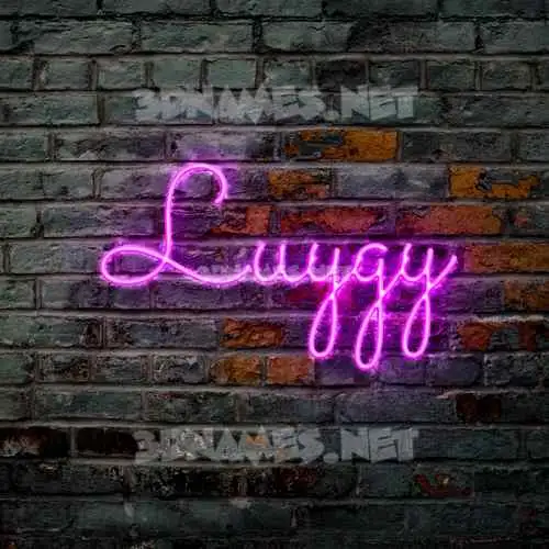 luygy in Pink Neon style - 3D name wallpaper luygy in Pink Neon style - 3D name wallpaper