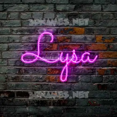 lysa in Pink Neon style - 3D name wallpaper lysa in Pink Neon style - 3D name wallpaper
